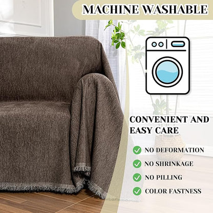 MEETSKY Oversized Chair Cover Small Couch Cover Armchair Sofa Cover - Image 5