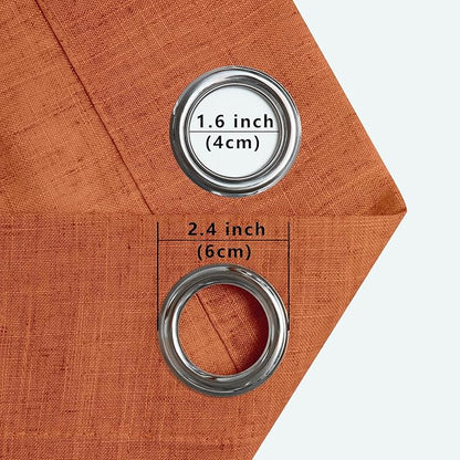 Pitalk Burnt Orange Curtains 108 Inches Long - Image 8