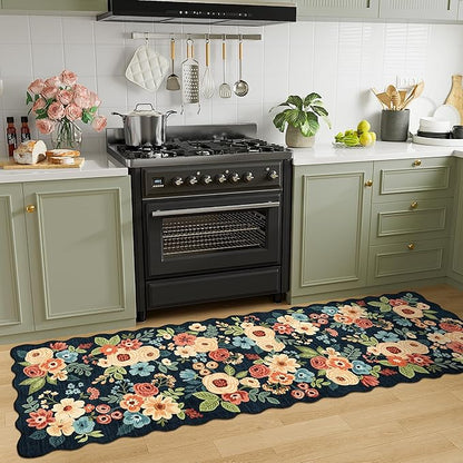 DUKINO 2.6x8 Runner Rug for Hallway, Washable Kitchen Rug - Image 3
