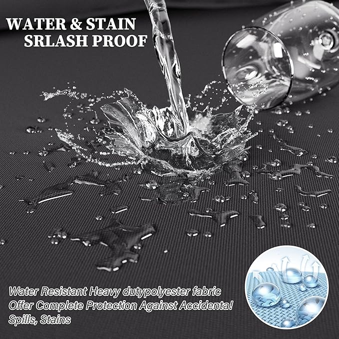 Outdoor Seat Cushion Set 22 L × 22 W × 4 H Inch Waterproof & Fade Resistant - Image 5