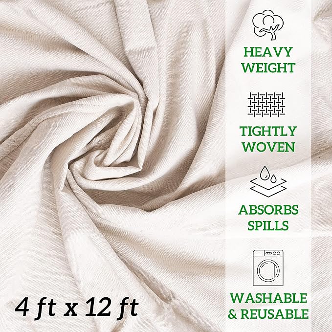 GREEN LIFESTYLE All Purpose Canvas Drop Cloths - Image 6