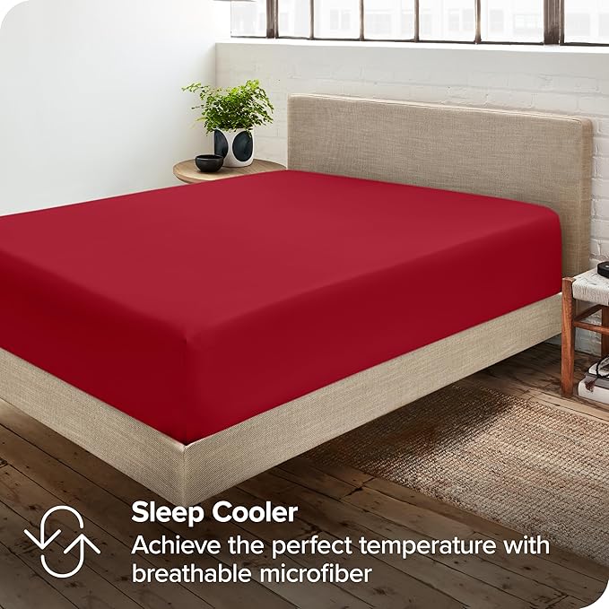 Bare Home 2 King Fitted Premium Bed Sheets - Image 6