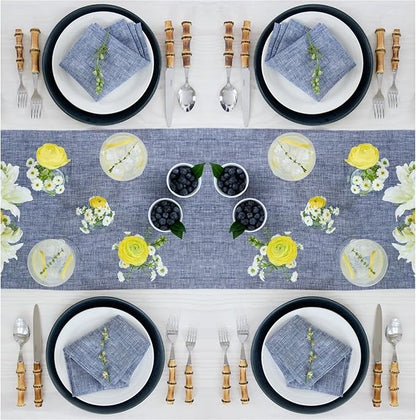 Solino Home Linen Small Table Runner 36 Inches - Image 3