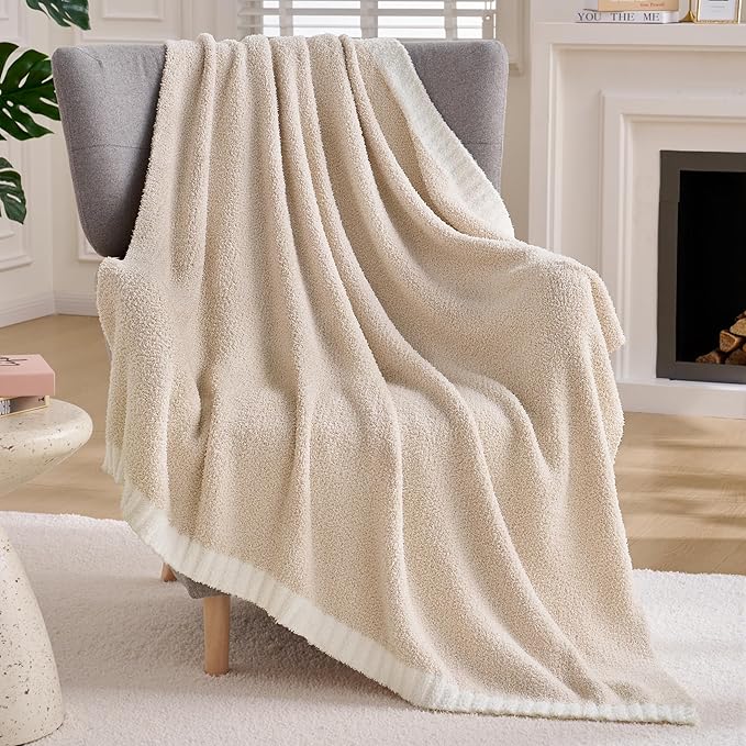 Joiedomi Throw Blanket for Couch Bed Sofa, Cozy Cute Soft Throw Home Room Decor by Joiedomi