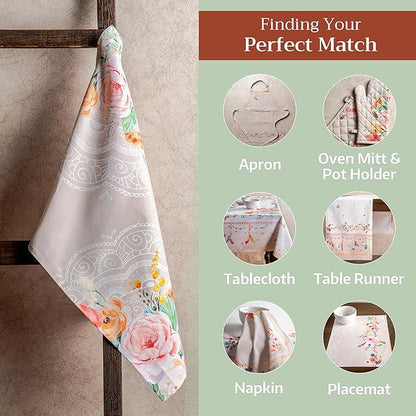 Maison d' Hermine Kitchen Towels Set of 3 100% Cotton 27.50" x 20" Reusable - Image 5