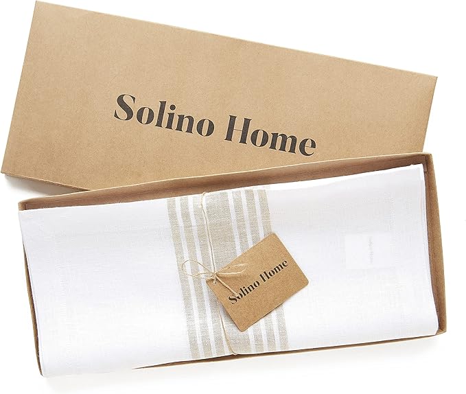 Solino Home Stripe Linen Table Runner 48 Inches - Image 6