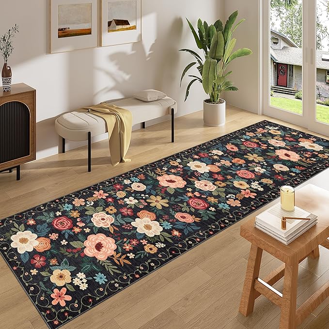 DUKINO 2x8 Runner Rug for Hallway, Washable Kitchen Runner Rug - Image 3
