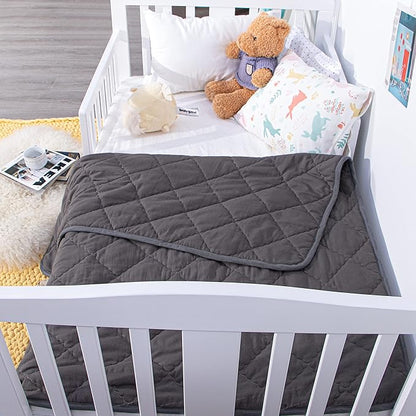 NTBAY Down Alternative Oversized Toddler Comforter, Super Soft and Warm Solid - Image 5