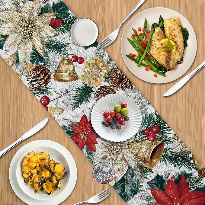 Christmas Table Runner – 13x72 Inch Holiday Table Decor - Image 4