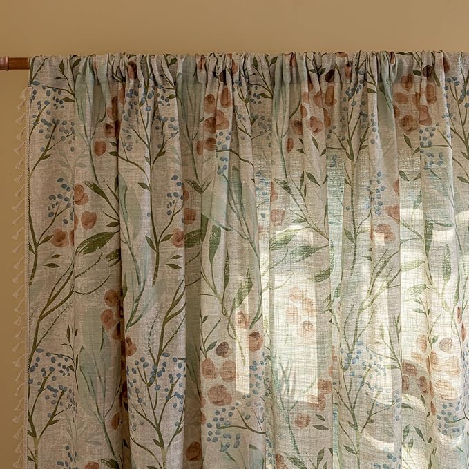ENJOYBRIDAL Floral 84 Inch Curtains - Image 2