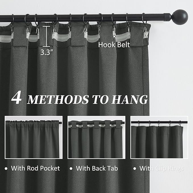 KEQIAOSUOCAI Blackout Linen Curtains - Image 3