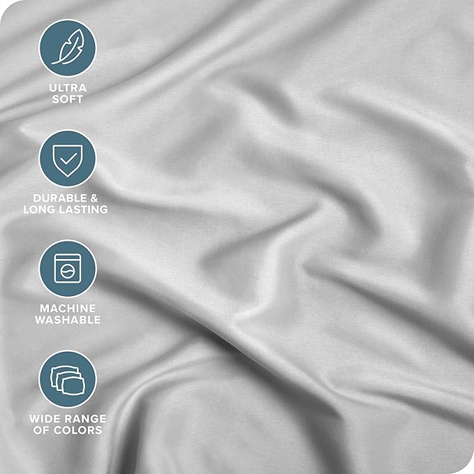 Bare Home 2-Pack Fitted Bottom Sheets Short Queen - Image 2