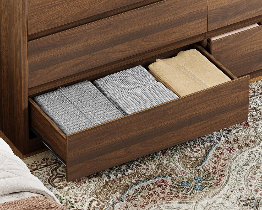 TEENFON 55" Dresser for Bedroom with 6 Drawers, Dressers & Chests of...