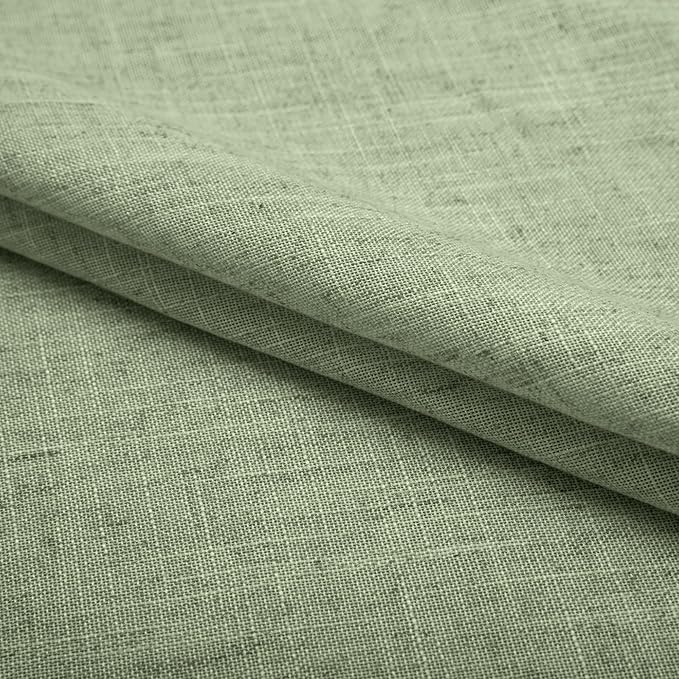 Light Sage Linen Curtains 72 Inch Length - Image 9