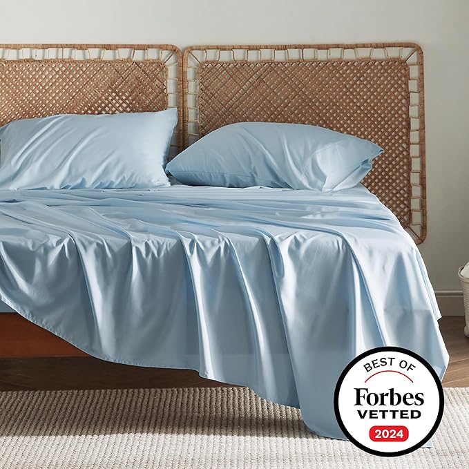 Bedsure California King Sheet Sets, Cooling Sheets, Rayon Derived from Bamboo - Image 8