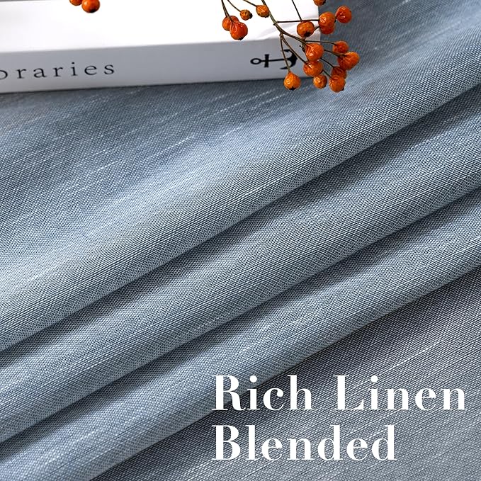 H.VERSAILTEX Linen Curtains Natural Linen Blended Curtain Panels - Image 4