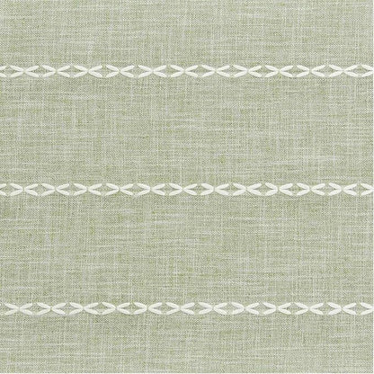 ZeeMart Farmhouse Braided Striped Table Runner, Rustic Sage Green Table Runners - Image 6