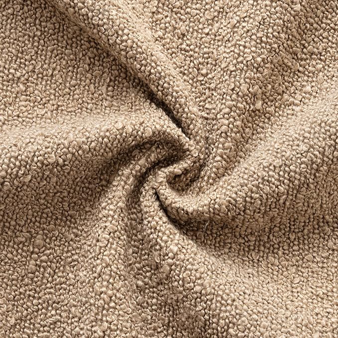 Woaboy Pack of 2 20x20 Inch Decorative Boucle Throw Pillow Covers Textured - Image 2