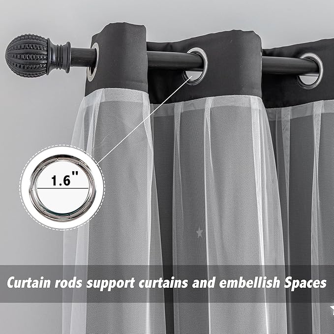 indistar Star Cutout Kids Window Blackout Curtains - Image 4