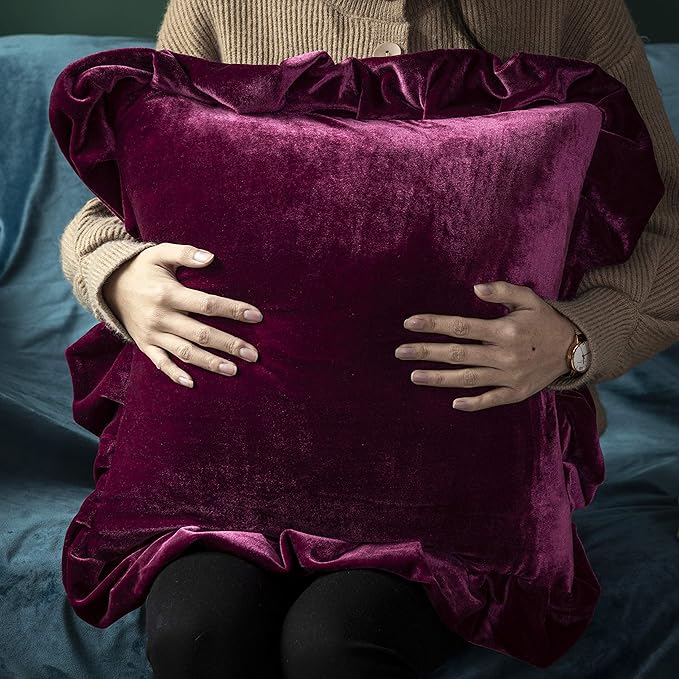 Velvet Throw Pillow Cover Soft Decorative Luxurious Solid Square Cushion Case - Image 3