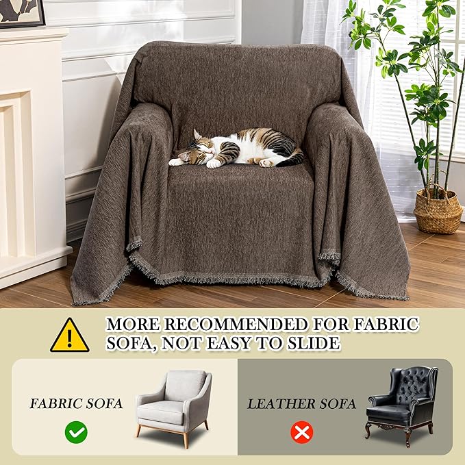 MEETSKY Oversized Chair Cover Small Couch Cover Armchair Sofa Cover - Image 8
