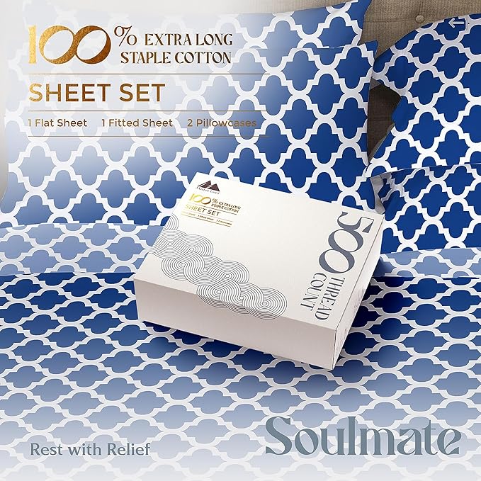 Mayfair Linen 100% Egyptian Cotton Split King Sheets Sets - Image 2