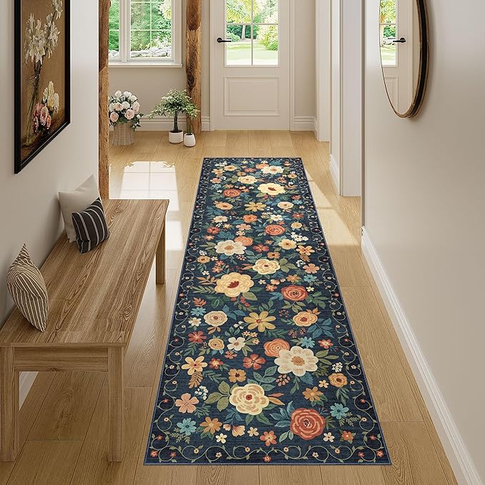 DUKINO Runner Rug, 2x7 Boho Kitchen Rug by DUKINO