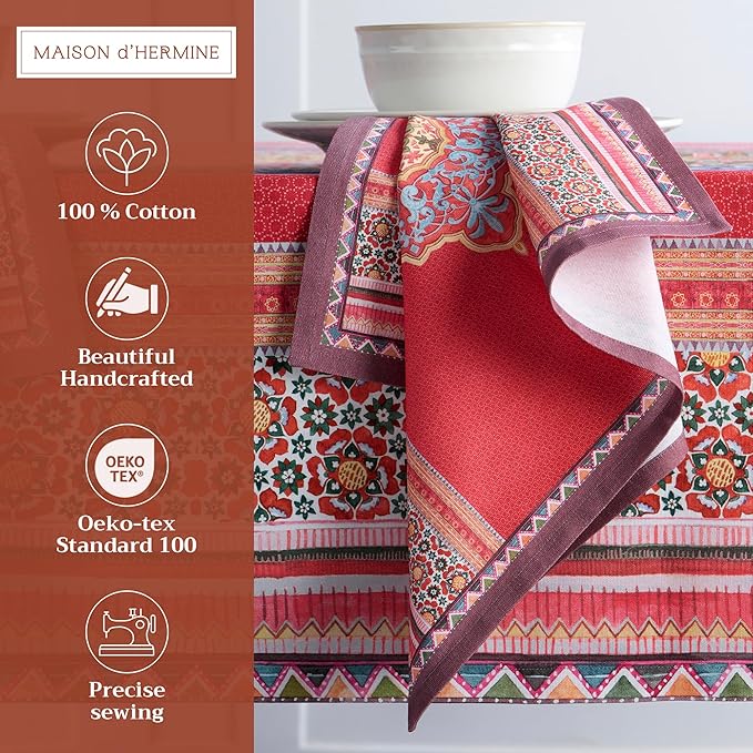 Maison d' Hermine Cloth Napkins Set of 4 100% Cotton - Image 2