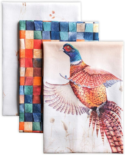 Maison d' Hermine Kitchen Towels Set of 3 100% Cotton 20" x 27.5" Reusable by MaisondHermine