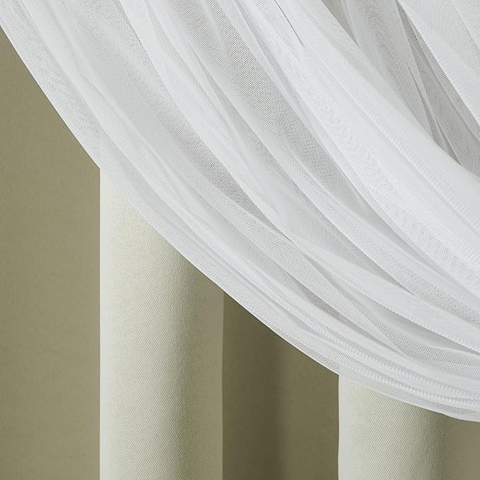 TOWN & COUNTRY LUXE Talia Double Layer Indoor Curtains, Sheer and Room - Image 6