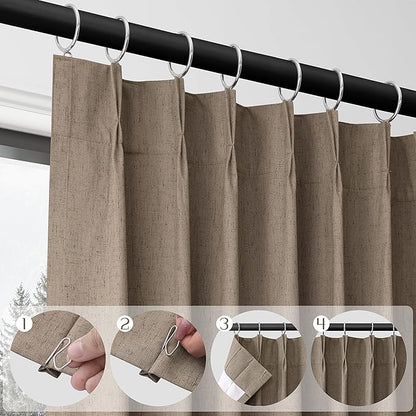 Light Brown Blackout Curtains 84 Inch Long - Image 3