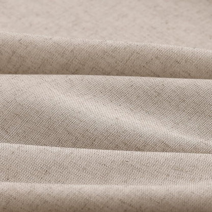 Light Tan Pinch Pleat Linen Curtains 96 Inch Length 2 Panels Set - Image 3