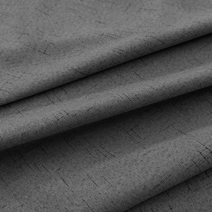 KOUFALL 120 Inch Extra Long Curtains Linen Blackout 10 FT 10FT Foot High - Image 8
