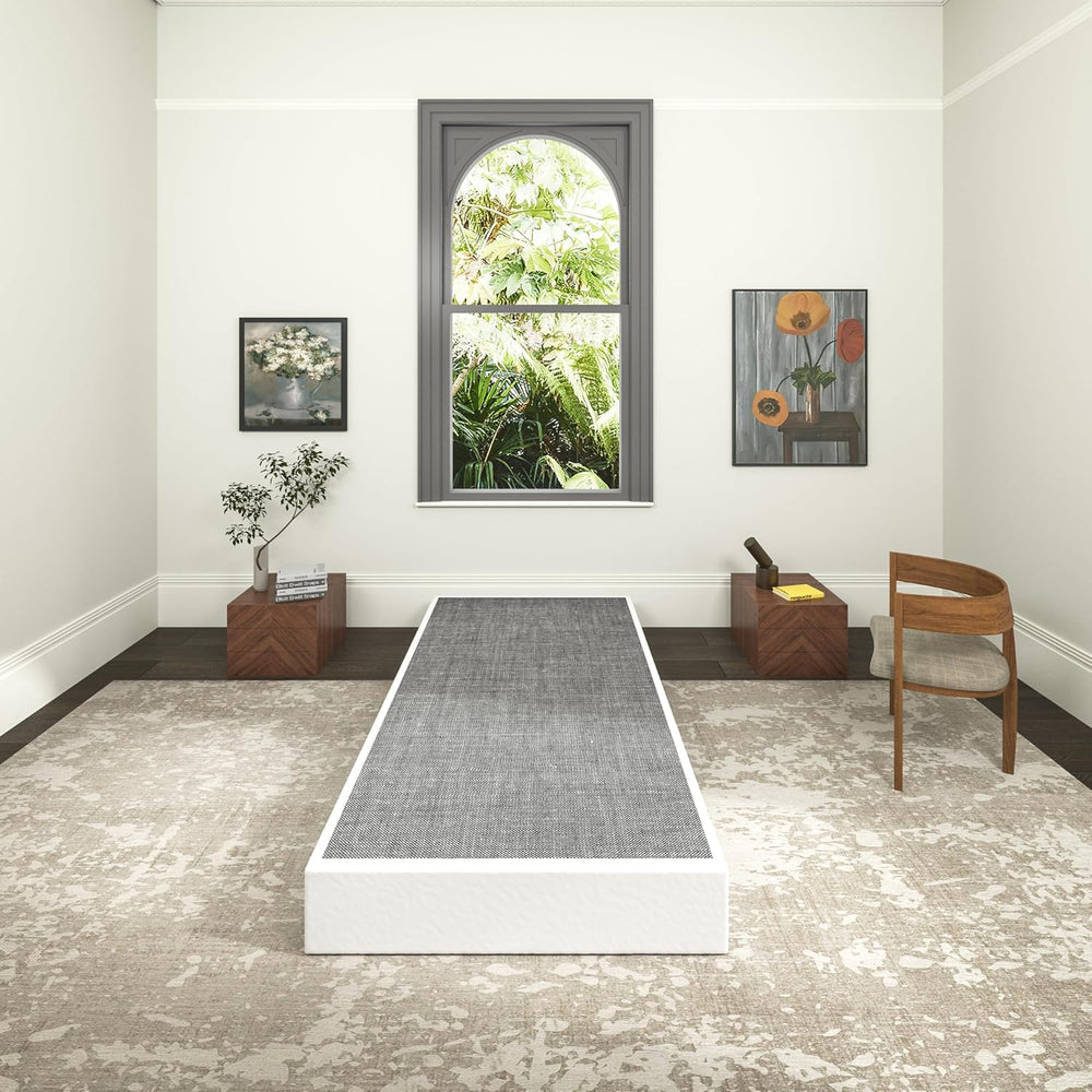 9 Inch Heavy Duty Metal Box Spring Twin Size, Low Profile Twin Mattress Found...
