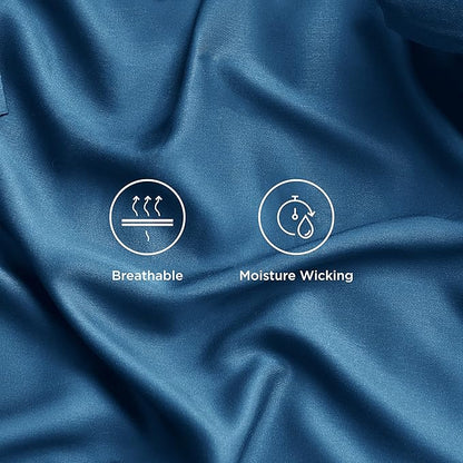 Bedsure Cooling Sheets Twin, Rayon Derived from Bamboo, Breathable & Soft Twin - Image 4