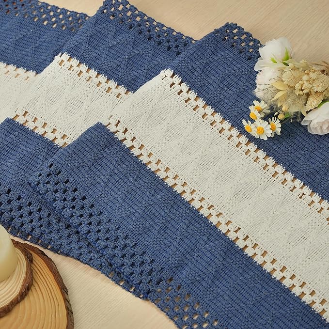 FEXIA Blue Table Runner for Home Decor - Image 4