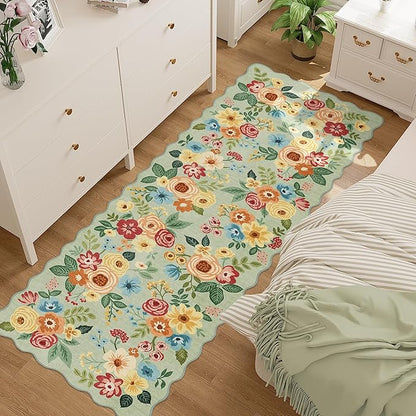 DUKINO 2.6x8 Runner Rug for Hallway, Washable Kitchen Rug - Image 3