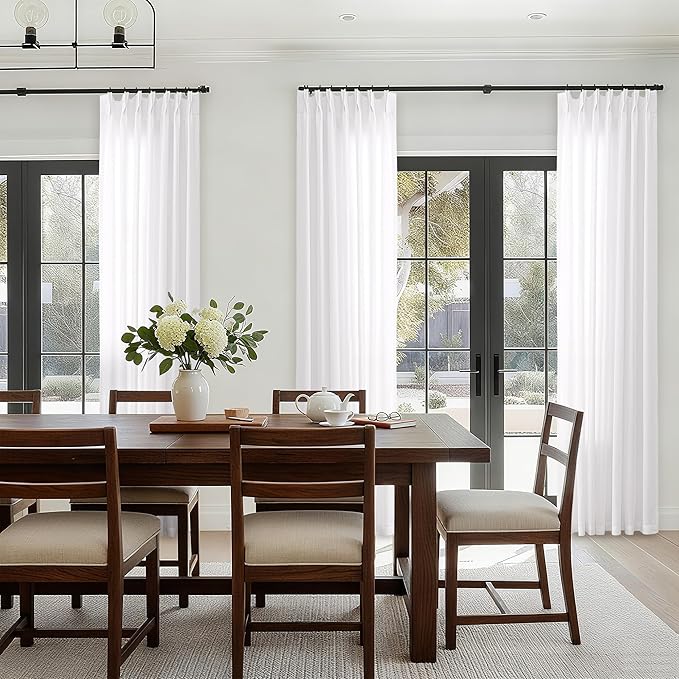 102 Inch Long Half Privacy Window Curtains - Image 5