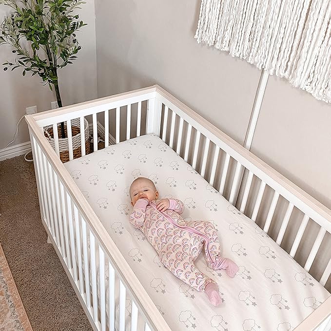 Newton Baby Mini Crib Fitted Sheets | Organic Muslin Cotton, Breathable & Soft - Image 6