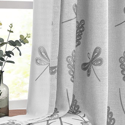 Melodieux Extra Wide Embroidery Curtain - Image 3