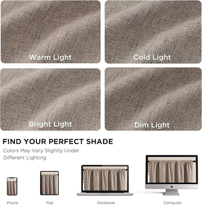 CUCRAF Custom 100% Total Blackout Curtains, Linen Back Tab and Rod Pocket - Image 6