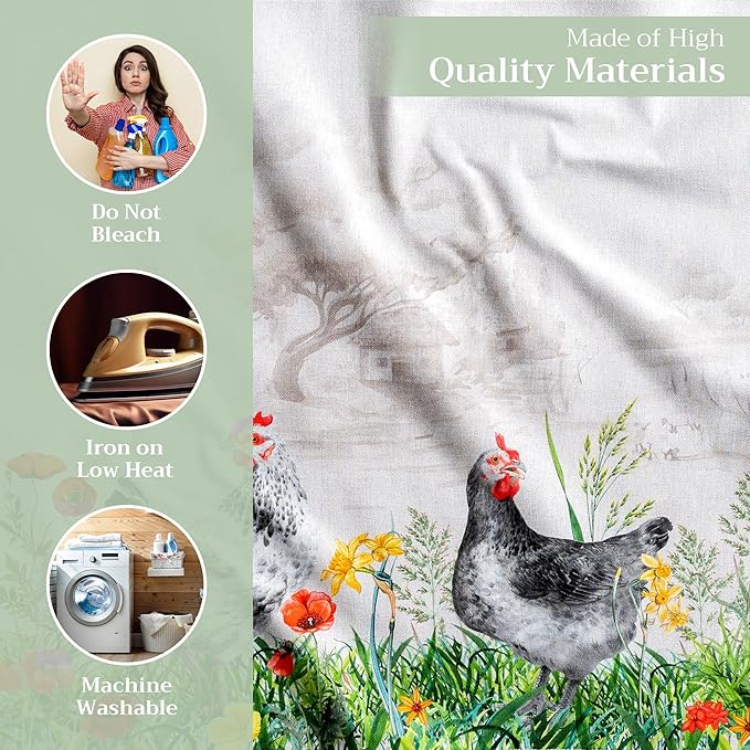 Maison d' Hermine Cloth Napkins Set of 4 100% Cotton Everyday Reusable Square - Image 3