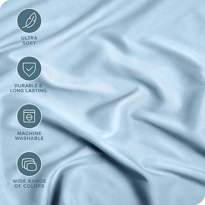Bare Home 2-Pack Fitted Bottom Sheets Split King - Image 2