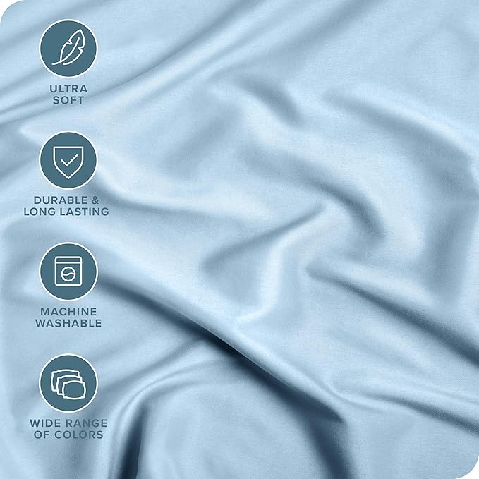 Bare Home 2-Pack Fitted Bottom Sheets Full - Image 2