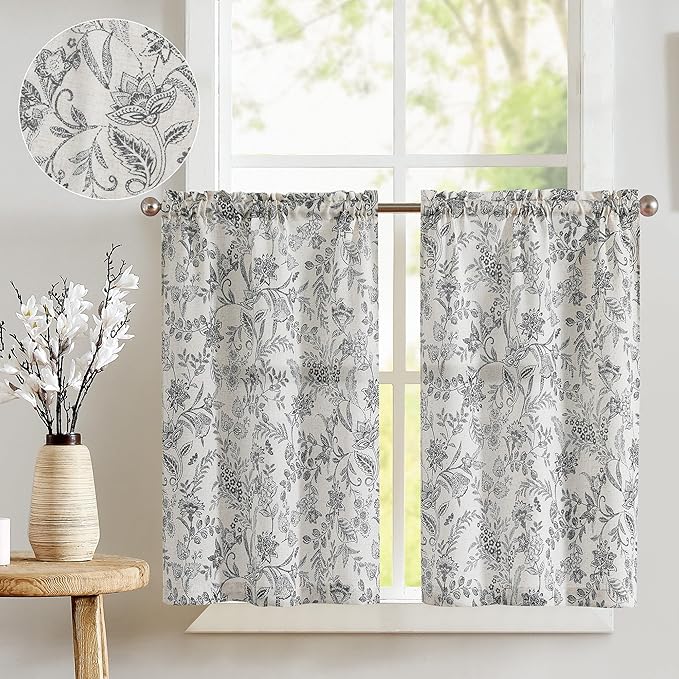 jinchan Floral Kitchen Curtains by JINCHAN