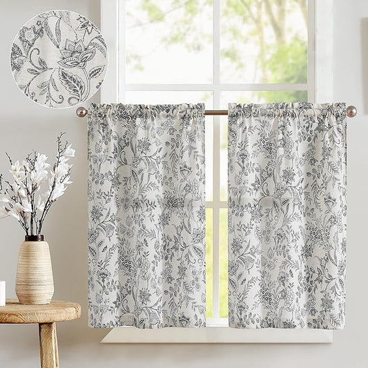 jinchan Floral Kitchen Curtains by JINCHAN