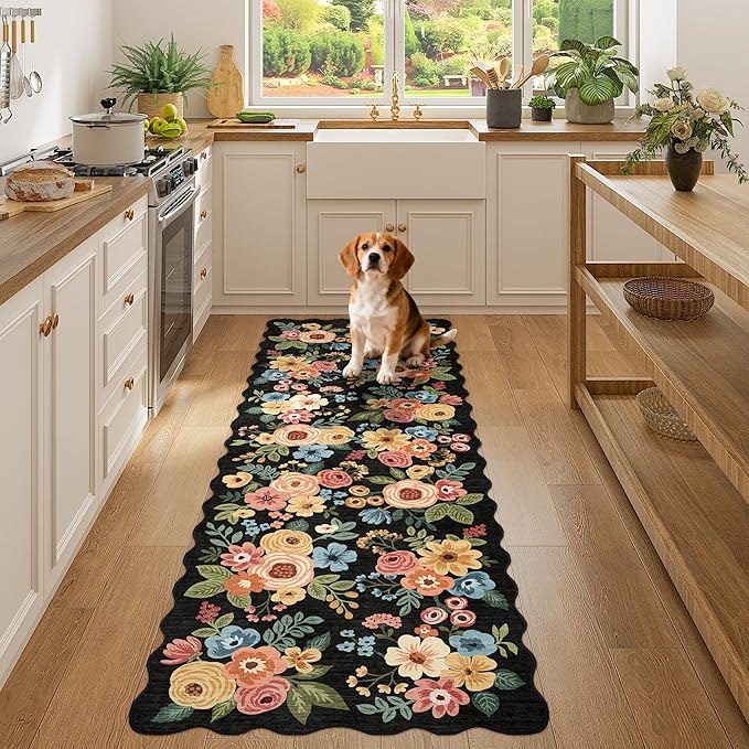 DUKINO 2x6 Runner Rug for Hallway, Washable Kitchen Rug - Image 3