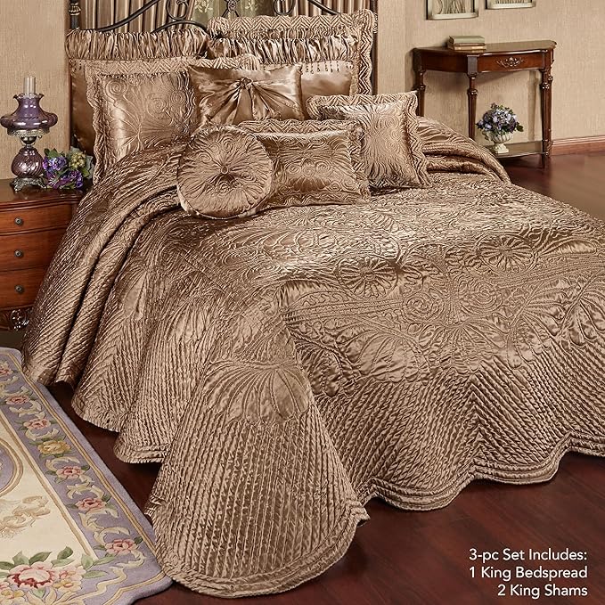 Touch of Class Portia Luxury Bedding | Rich Smoky Topaz | Premier Quilted - Image 2