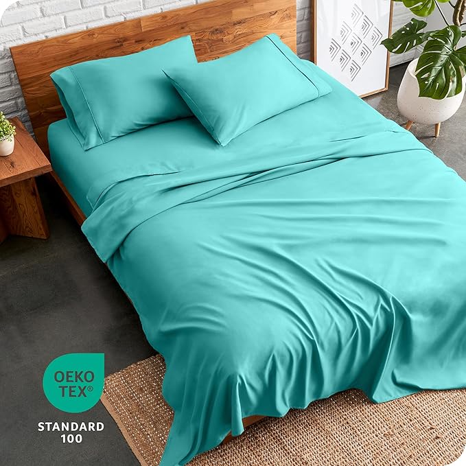 Bare Home Ultra-Soft Split Head Flex King Sheet Set - Image 8