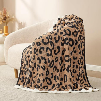 Snuggle Sac Black Leopard Throw Blanket - Image 4